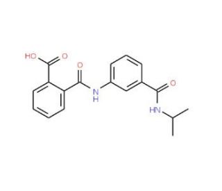 2-({3-[(Isopropylamino)carbonyl]anilino}carbonyl)-benzoic acid - chemical structure image