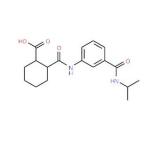 2-({3-[(Isopropylamino)carbonyl]anilino}carbonyl)-cyclohexanecarboxylic acid - chemical structure image