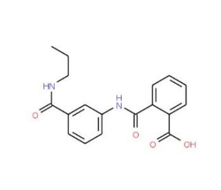 2-({3-[(Propylamino)carbonyl]anilino}carbonyl)-benzoic acid - chemical structure image