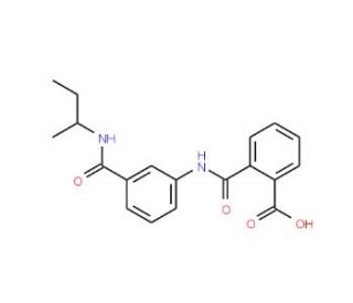 2-({3-[(sec-Butylamino)carbonyl]anilino}carbonyl)-benzoic acid - chemical structure image