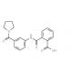 2-{[3-(1-Pyrrolidinylcarbonyl)anilino]-carbonyl}benzoic acid - chemical structure image
