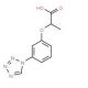 2-[3-(1H-Tetrazol-1-yl)phenoxy]propanoic acid - chemical structure image