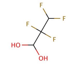 2,3,3,3-Tetrafluoropropanal hydrate - chemical structure image