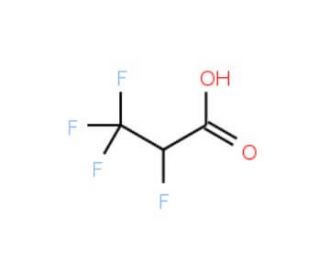 2,3,3,3-Tetrafluoropropanoic acid (CAS 359-49-9) - chemical structure image