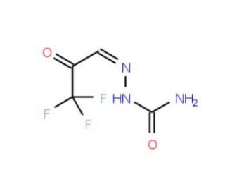 2-(3,3,3-Trifluoro-2-oxopropylidene)hydrazinecarboxamide (CAS 244268-37-9) - chemical structure image