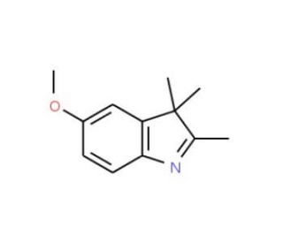 2,3,3-Trimethyl-5-methoxy-3H-indole (CAS 31241-19-7) - chemical structure image