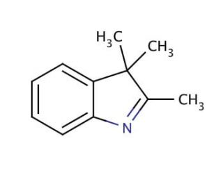 2,3,3-Trimethylindolenine (CAS 1640-39-7) - chemical structure image