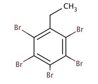 2,3,4,5,6-Pentabromoethylbenzene (CAS 85-22-3) - chemical structure image