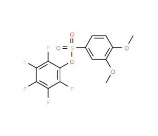 2,3,4,5,6-Pentafluorophenyl 3,4-dimethoxybenzenesulfonate - chemical structure image