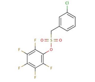2,3,4,5,6-Pentafluorophenyl (3-chlorophenyl)-methanesulfonate - chemical structure image