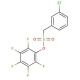 2,3,4,5,6-Pentafluorophenyl (3-chlorophenyl)-methanesulfonate - chemical structure image