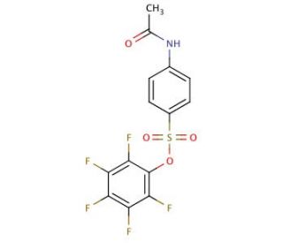 2,3,4,5,6-Pentafluorophenyl 4-(acetylamino)-benzenesulfonate - chemical structure image