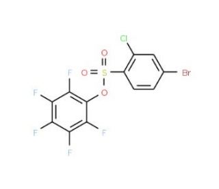 2,3,4,5,6-Pentafluorophenyl 4-bromo-2-chlorobenzenesulfonate - chemical structure image