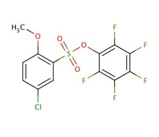 2,3,4,5,6-Pentafluorophenyl 5-chloro-2-methoxybenzenesulfonate - chemical structure image