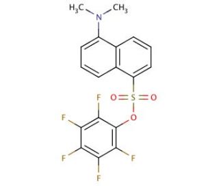 2,3,4,5,6-Pentafluorophenyl 5-(dimethylamino)-1-naphthalenesulfonate (CAS 7243-06-3) - chemical structure image