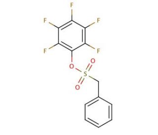 2,3,4,5,6-Pentafluorophenyl phenylmethanesulfonate (CAS 864450-16-8) - chemical structure image