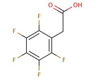 2,3,4,5,6-Pentafluorophenylacetic acid (CAS 653-21-4) - chemical structure image