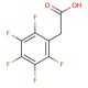 2,3,4,5,6-Pentafluorophenylacetic acid (CAS 653-21-4) - chemical structure image