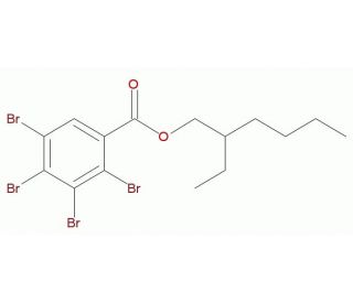 2,3,4,5-Tetrabromobenzoic Acid 2-Ethylhexyl Ester (CAS 183658-27-7) - chemical structure image