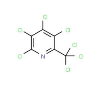 2,3,4,5-Tetrachloro-6-(trichloromethyl)pyridine (CAS 1134-04-9) - chemical structure image