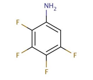 2,3,4,5-Tetrafluoroaniline (CAS 5580-80-3) - chemical structure image