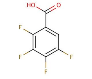 2,3,4,5-Tetrafluorobenzoic acid (CAS 1201-31-6) - chemical structure image