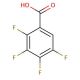 2,3,4,5-Tetrafluorobenzoic acid (CAS 1201-31-6) - chemical structure image