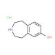 2,3,4,5-tetrahydro-1H-3-benzazepin-7-ol hydrochloride - chemical structure image