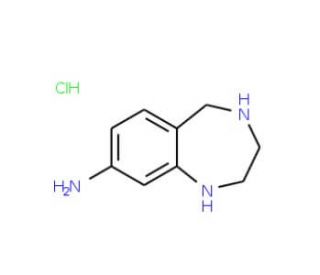 2,3,4,5-Tetrahydro-1H-benzo[e][1,4]diazepin-8-ylamine hydrochloride - chemical structure image