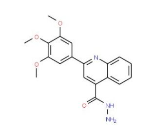 2-(3,4,5-Trimethoxy-phenyl)-quinoline-4-carboxylic acid hydrazide - chemical structure image
