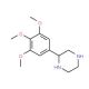 2-(3,4,5-Trimethoxyphenyl)piperazine (CAS 65709-47-9) - chemical structure image