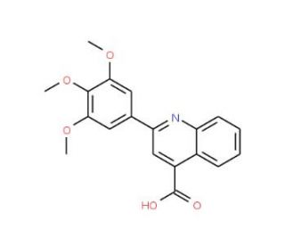 2-(3,4,5-trimethoxyphenyl)quinoline-4-carboxylic acid - chemical structure image