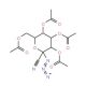 2,3,4,6-Tetra-O-acetyl-1-azido-1-deoxy-α-D-galactopyranosyl cyanide 的分子结构, CAS编号: 168567-90-6 2,3,4,6-Tetra-O-acetyl-1-azido-1-deoxy-α-D-galactopyranosyl cyanide (CAS 168567-90-6) - chemical structure image
