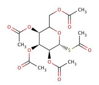 2,3,4,6-Tetra-O-acetyl-1-S-acetyl-1-thio-&alpha;-D-galactopyranoside (CAS 130796-15-5) - chemical structure image