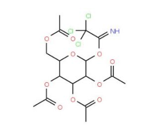 2,3,4,6-Tetra-O-acetyl-a-D-galactopyranosyl trichloroacetimidate (CAS 86520-63-0) - chemical structure image