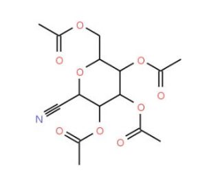 2,3,4,6-Tetra-O-acetyl-b-D-galactopyranosyl cyanide (CAS 52443-07-9) - chemical structure image