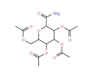 2,3,4,6-Tetra-O-acetyl-b-D-galactopyranosyl formamide (CAS 108739-88-4) - chemical structure image