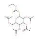 2,3,4,6-Tetra-O-acetyl-β-D-glucopyranosyl Ethylxanthate (CAS 13639-54-8) - chemical structure image
