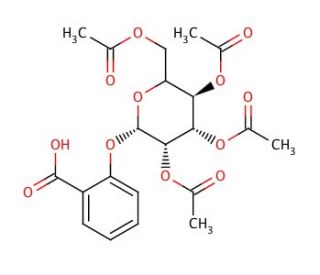 2,3,4,6-Tetra-O-acetyl-&beta;-D-glucopyranosyl Salicylate (CAS 33019-34-0) - chemical structure image