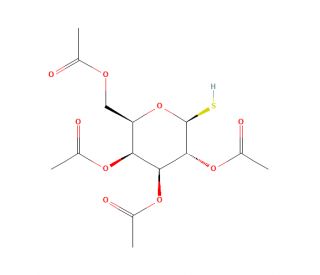 2,3,4,6-Tetra-O-acetyl-&beta;-D-thiogalactopyranose - chemical structure image