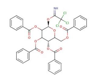 2,3,4,6-Tetra-O-benzoyl-&alpha;-D-galactopyranoside Trichloroacetimidate (CAS 138479-78-4) - chemical structure image