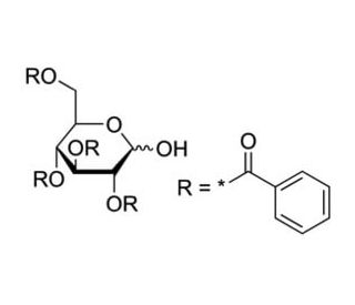 2,3,4,6-Tetra-O-benzoyl-D-glucopyranose (CAS 64768-20-3) - chemical structure image