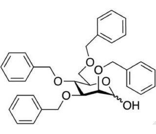 2,3,4,6-Tetra-O-benzyl-D-mannopyranose (CAS 61330-61-8) - chemical structure image
