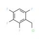 2,3,4,6-Tetrafluorobenzyl chloride (CAS 292621-61-5) - chemical structure image