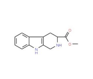 2,3,4,9-Tetrahydro-1H-b-carboline-3-carboxylic acid methyl ester (CAS 16253-64-8) - chemical structure image