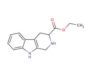 2,3,4,9-Tetrahydro-1H-beta-carboline-3-carboxylic acid ethyl ester - chemical structure image