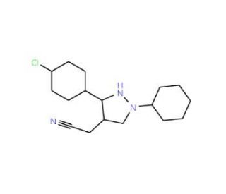 2-[3-(4-chlorophenyl)-1-phenyl-1H-pyrazol-4-yl]acetonitrile - chemical structure image