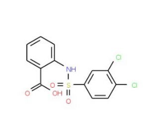 2-(3,4-Dichloro-benzenesulfonylamino)-benzoic acid - chemical structure image