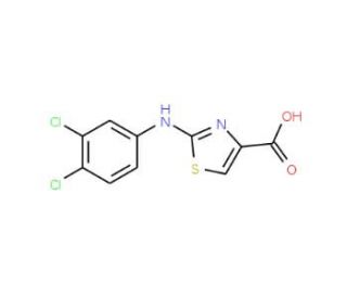 2-(3,4-Dichloroanilino)-1,3-thiazole-4-carboxylic acid (CAS 952182-44-4) - chemical structure image