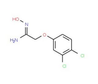 2-(3,4-Dichlorophenoxy)-N&prime;-hydroxyethanimidamide - chemical structure image